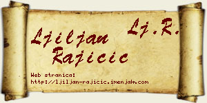 Ljiljan Rajičić vizit kartica
